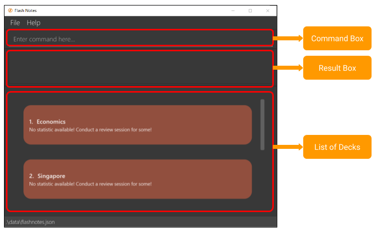 Figure 2: Initial View with GUI Details